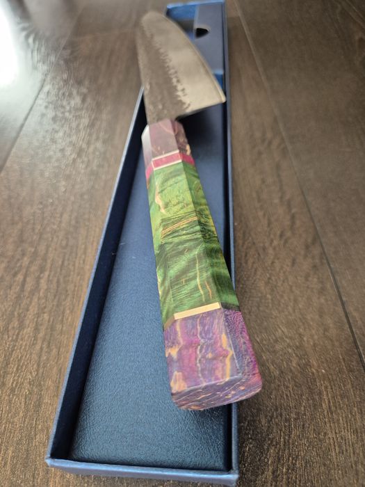 Кухненски Нож от ДАМАСКА СТОМАНА