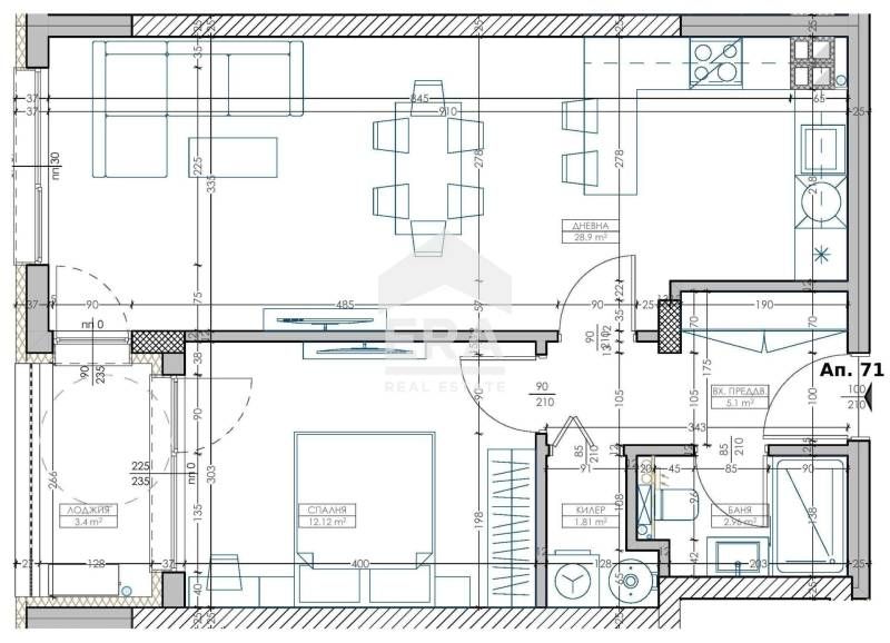 Продава се Двустаен апартамент в Варна, Младост 2 - 75 кв.м за 789 €/кв.м - Снимка #2