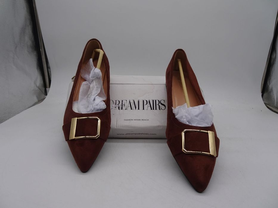 Pantofi cu talpa joasa, dama, maro, Dream Pairs, Maro Marimea 41