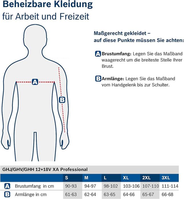Bosch GHJ 12+18V XA jacheta cu incalzire M + GAA 12V-21