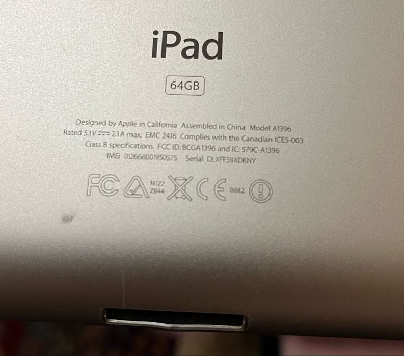 Ipad 2 на запчасти рабочий