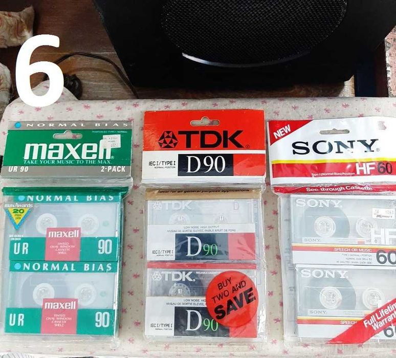Аудиокассеты MAXELL/SONY/TDK большой лот