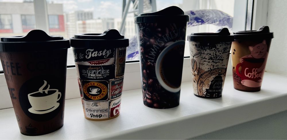 Стаканы пластиковые 350мл 500мл