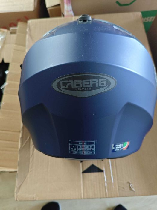 Caberg Duke II. Мото каска Caberg Duke II (Модуларна) – Мат Синя (Размер M) – Топ състояние!