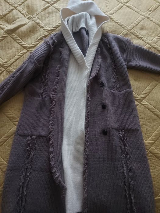 Продам вязанное пальто кардиган
