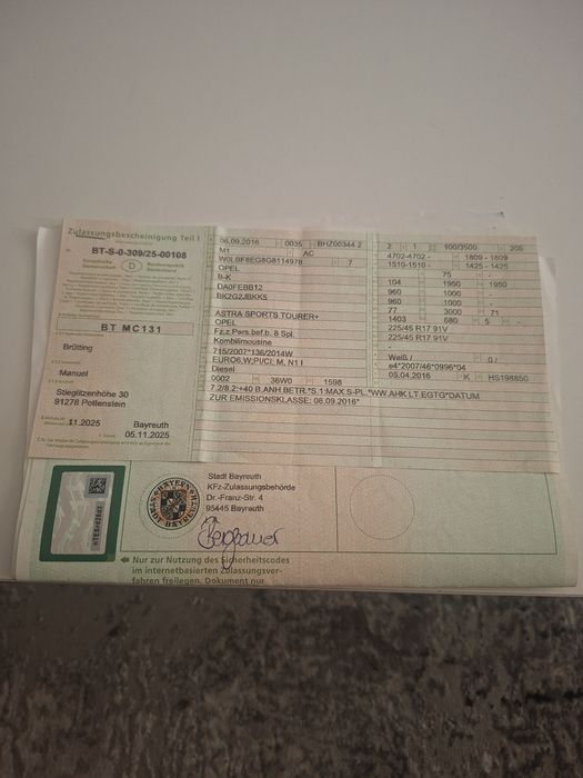 Ocazie opel astra K motor defect