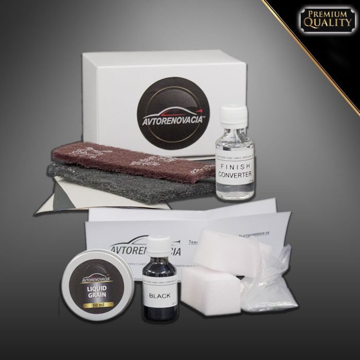 Възстановяване на черен гумен/синтетичен волан