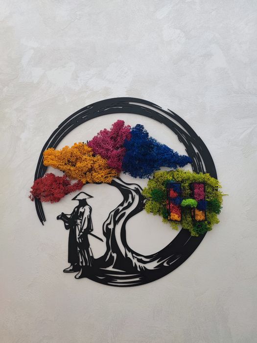 Самурай Картина от 3д принтер Декорация