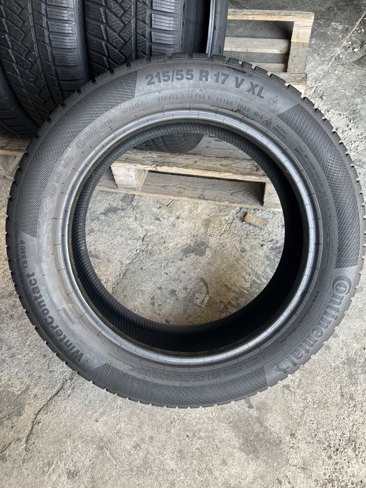 4 anvelope de iarna 215/55/17 Continental 7-7.5 mm!