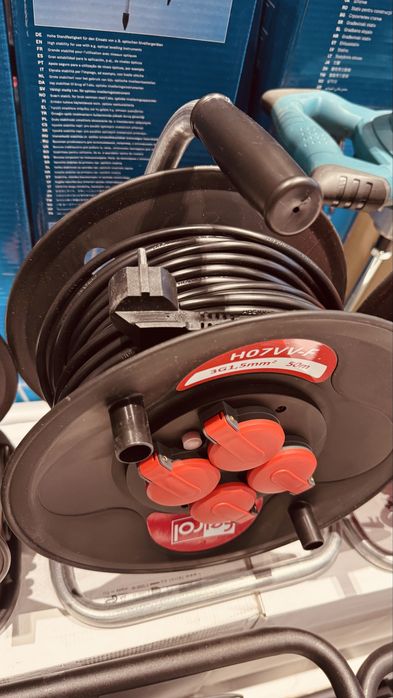 Удлинительный кабель, спиральный, Feirol 114014; 50 м; 3х1,5 мм²