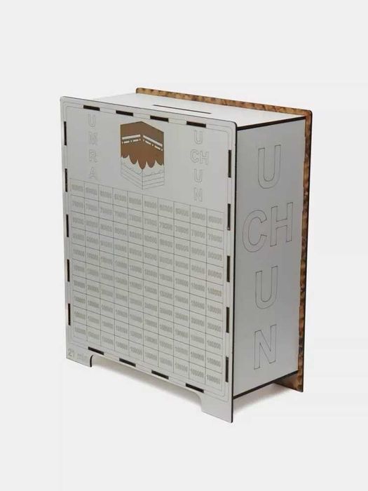 Umra safari uchun pul yig'uvchi quti