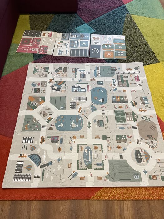 Covoras puzzle din spuma pentru copii