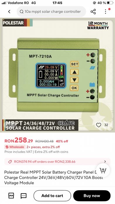 Baterii scuter electric 42.60.71,4 volti 41ah.