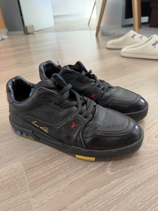 Louis Vuitton LV Trainer Black Leather – Originali / Luxury Sneakers
