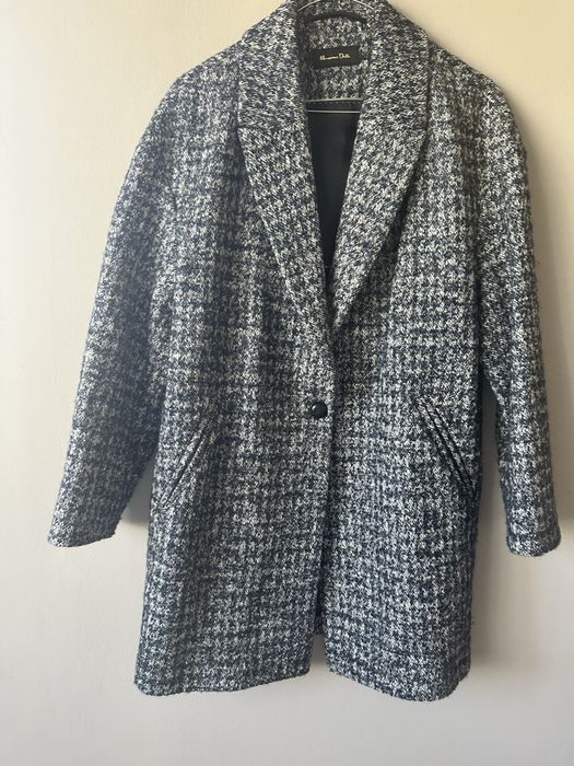 Късо зимно палто от вълна Massimo Dutti