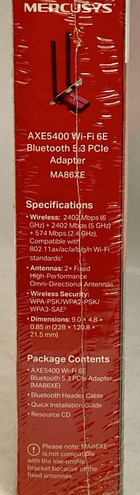 Mercusys V2 AXE5400/MA86XE sigilata