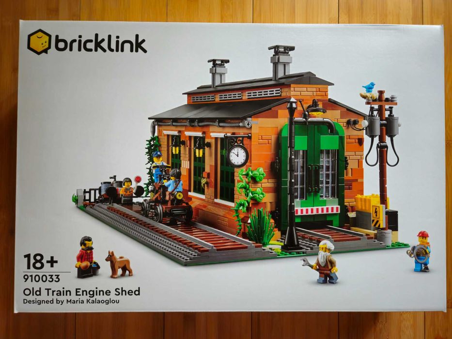 LEGO Bricklink 910033 Old Train Engine Shed V29