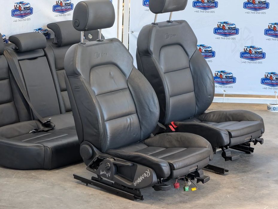 INTERIOR PIELE / SCAUNE + BANCHETE AUDI A6 S LINE 2009 2.0 DIESEL / SEDAN 2004-2011 COD OEM 8E0881105BS / 8E081105BS