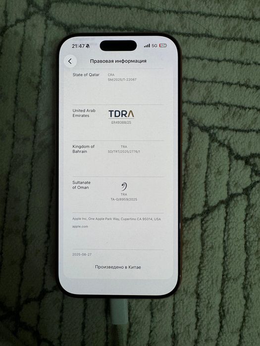 iPhone 17 pro 256 GB оранжовый