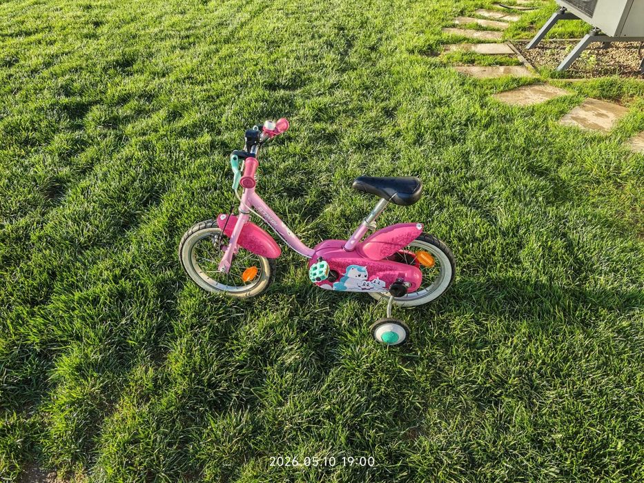 Bicicletă 14" 3-5 ani 500 Unicorn - BTWIN ca NOU