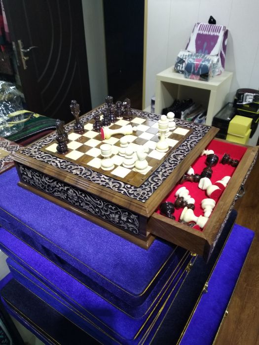 Резные Шахматы, ручная работа оптом.