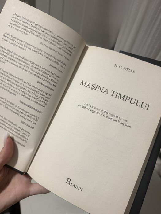 Mașina timpului – H.G. Wells | Editura Paladin