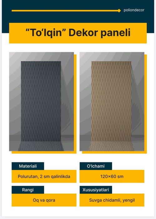 Poluritan panel dekor decor