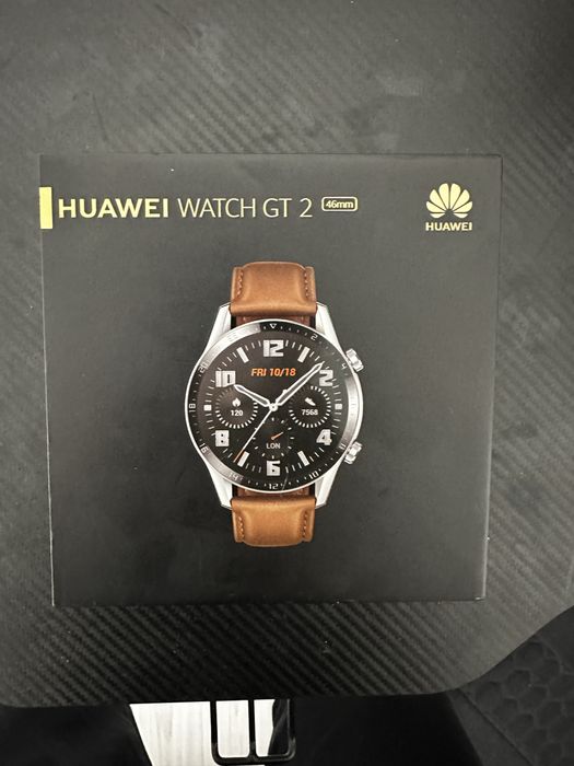 Часовник huawei watch gt 2 чисто нов с оргинално зарядно