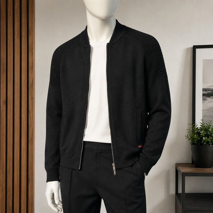 HUGO BOSS – оригинална мъжка жилетка, 100% вълна, размер L