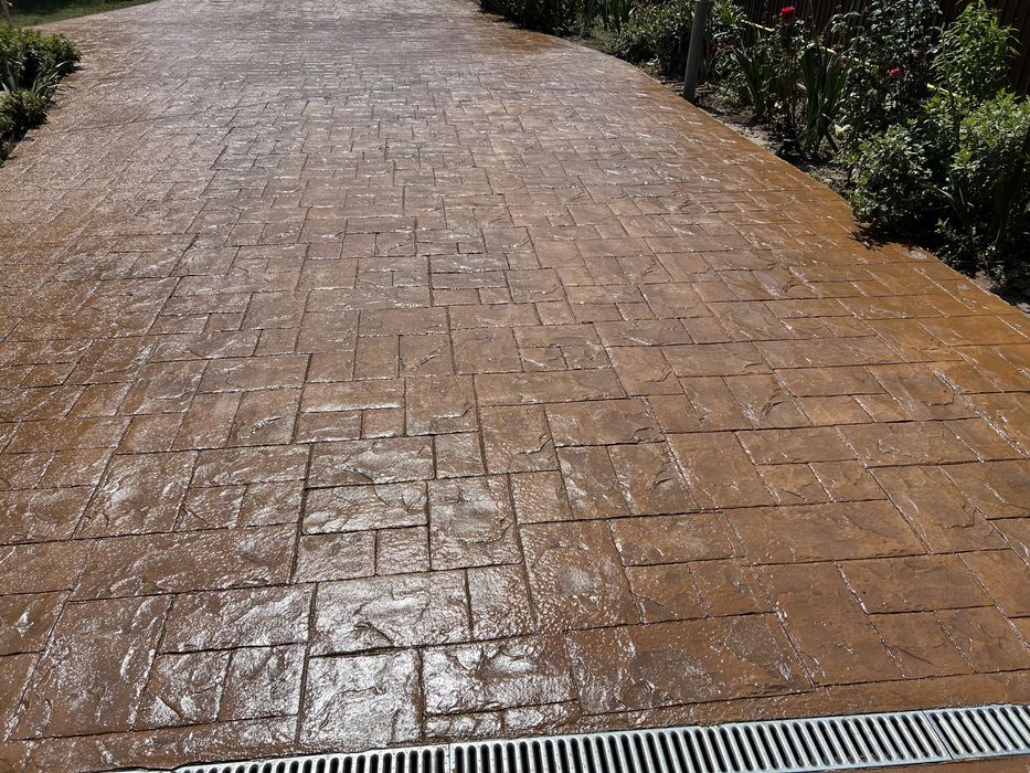 Beton amprentat si vertical