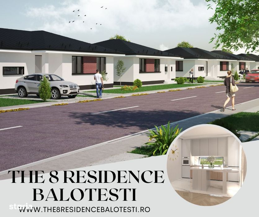 Casa individuala pe parter, curte 510 mp ,Balotesti