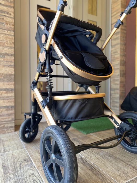 Cărucior 3în1 BabyDary Negru