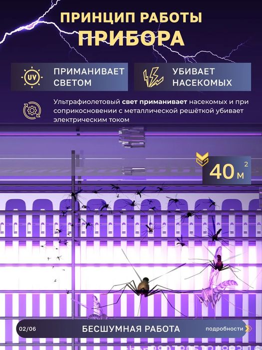 Электрическая мухобойка от комаров, мух и насекомых