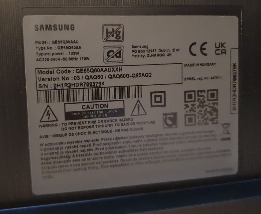 Телевизор - SAMSUNG 65 ИНЧА - QLED - Smart - 4K - Ultra HD !