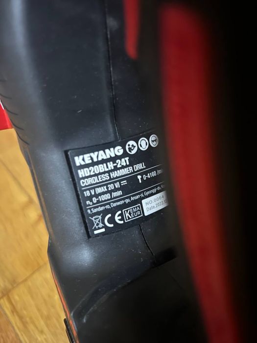 Аккумуляторный перфоратор KEYANG HD20BLH-24T