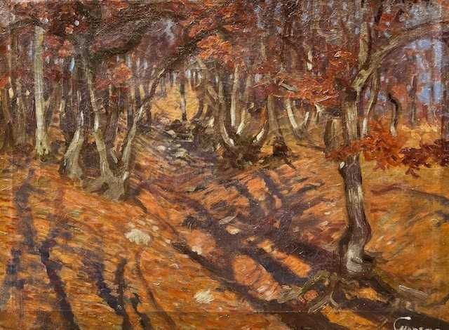 Tablou F VECHI, ul/pz, 100x80(80x60cm pictura),semnat. Sc Baia Mare(?)