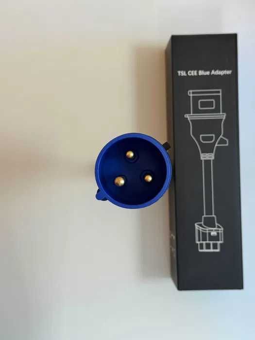 16A Blue CEE Адаптер Към Tesla Mobile – До 3.6 kW Монофазно Зареждане