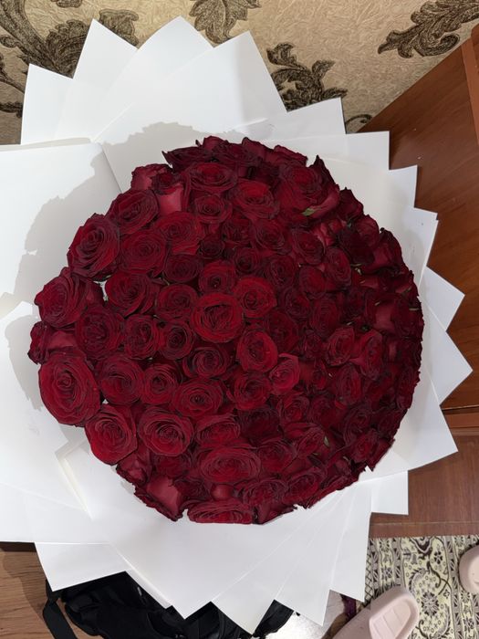 Цветы 101  букет упаковынный