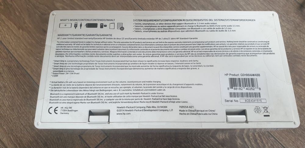 HP roar plus  wireless speaker