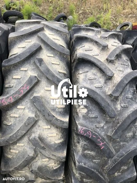 anvelope 16.9 r34 incarcatoare tractor buldoexcavator - stoc