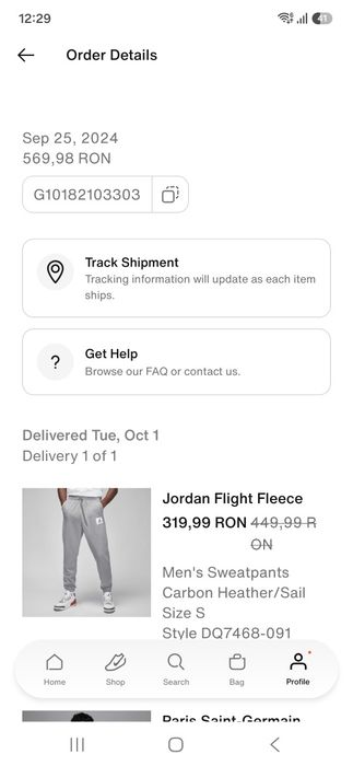 Pantaloni Jordan Flight