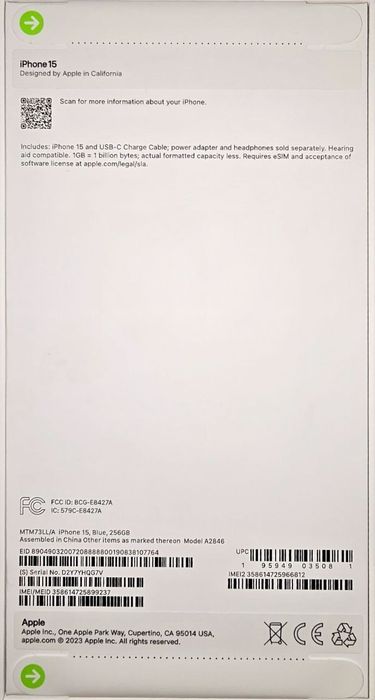 Iphone 15 265 delfin rang yangi