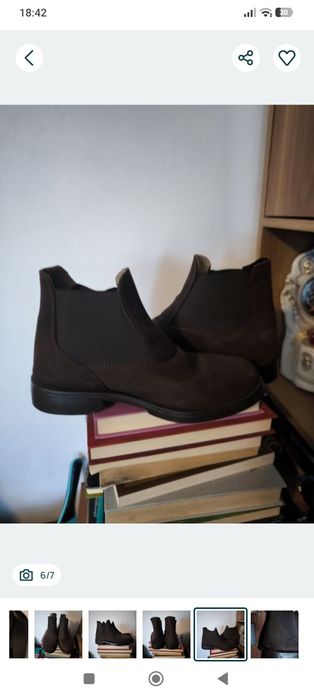 Ghete echitatie Fouganza piele întoarsă 36