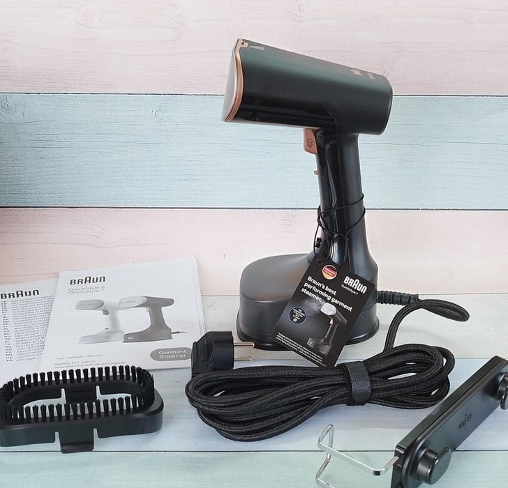 Braun GS7077BK — мощный паровой отпариватель для дома