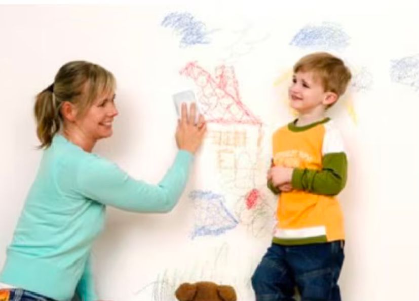 5 бр Бяла почистваща магическа гъба за стени и повърхности100х70х30 мм