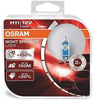 Комплект 2 броя халогени крушки h11 OSRAM NIGHT BREAKER LASER NG +150%