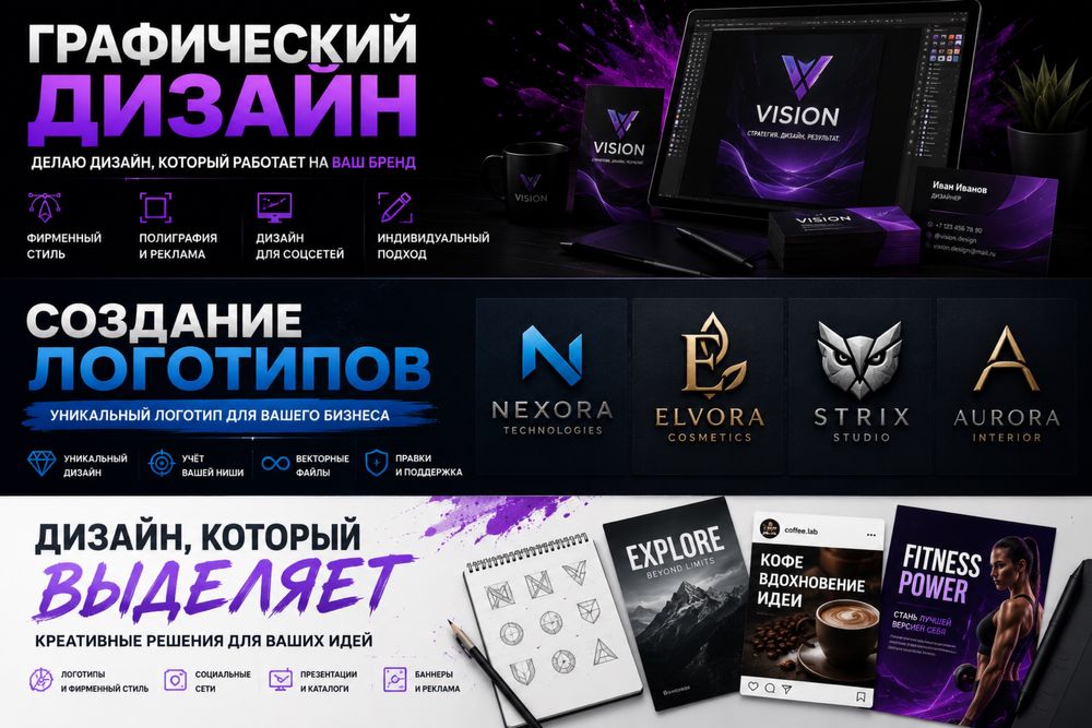 Grafik dizayn va logotip yaratish xizmati