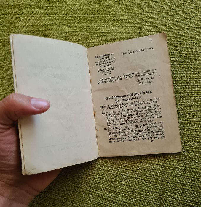 Carte Pompieri Nazista WW2 Germania Al Doilea Razboi Mondial Nazi SS