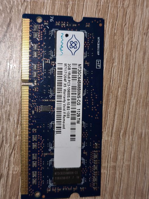 DDR3 Laptop. 4 x 4GB + 7 x 2GB