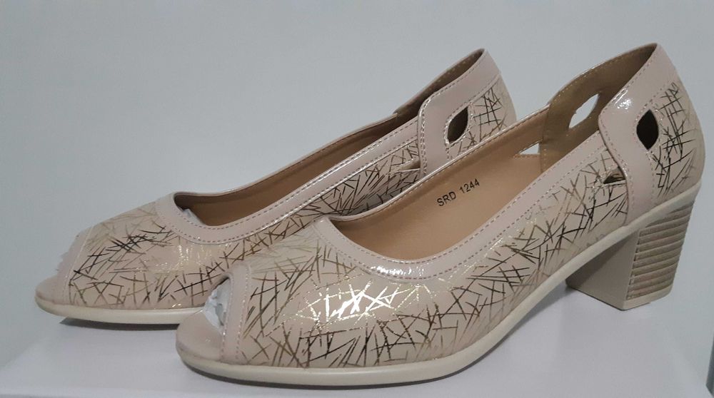 Pantofi damă cu toc mediu